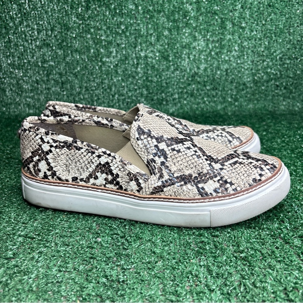 Steve Madden "Jalia" Snake‎ Print Sneakers Slip On Women's Size 8 M